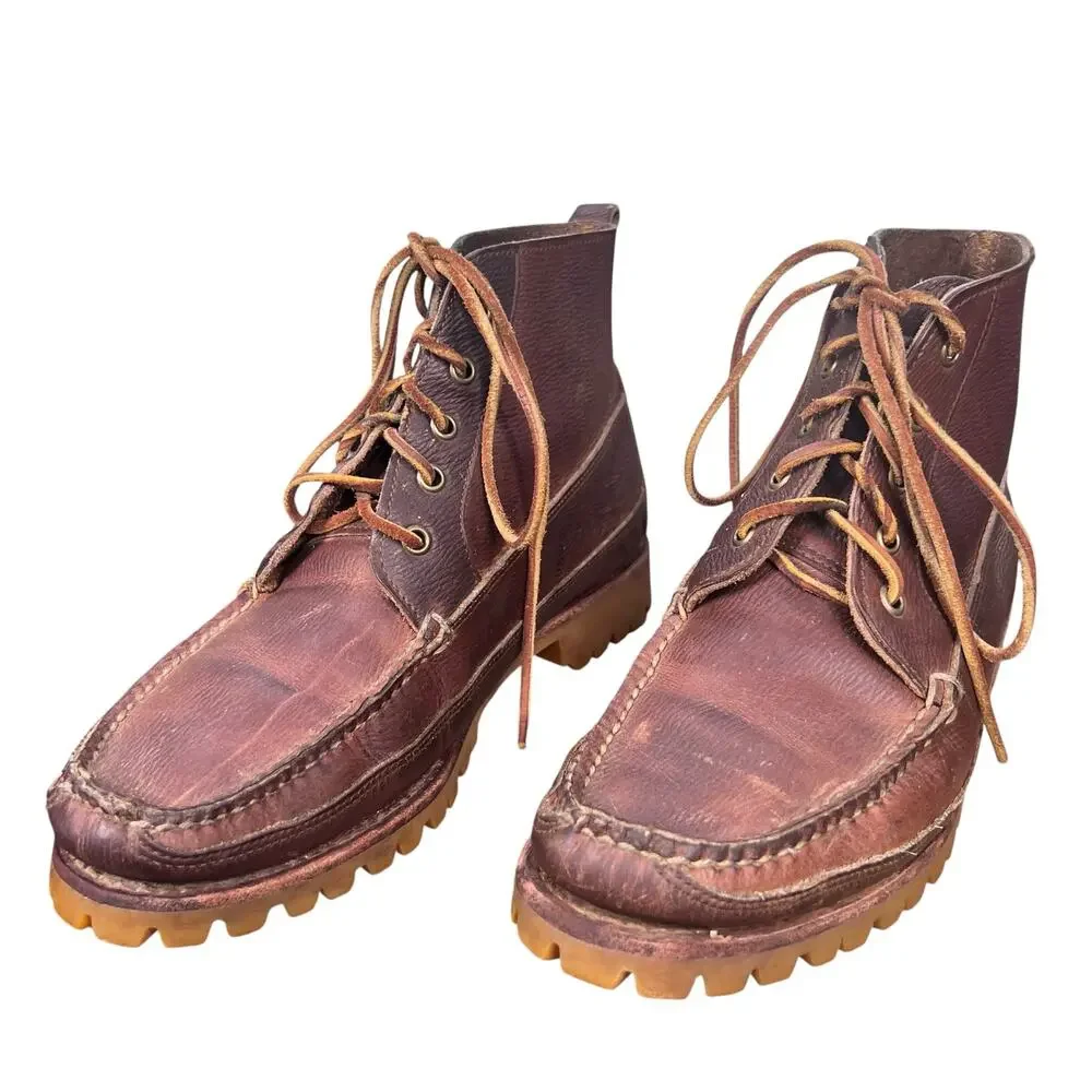 Eastland Kennebunk Brown Leather Heritage Vibram Sole Chukka Boots Size 8.5 D